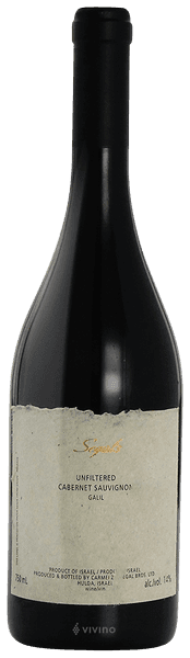 Segal Unfiltered Cabernet Sauvignon 2019